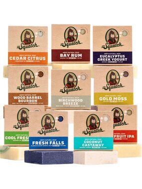 Natural Men's Bar Soap - Cold Process Body Soap with Essential Oils - Gift Set